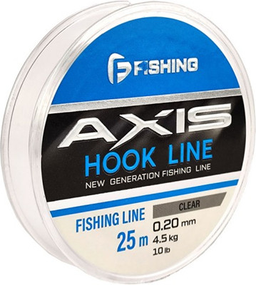 

Леска монофильная, Axis Hook Line Clear 25м 0.20мм / FTLC-020