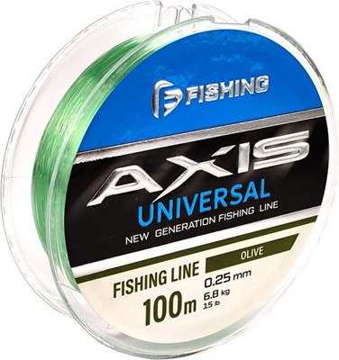 

Леска монофильная, Axis Universal Line Olive 100м 0.25мм / FRLO-025