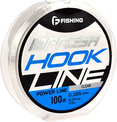 

Леска монофильная, Impresa Hook Line Clear 100м 0.165мм 2.24кг 4.9lb / FIMC1-0165