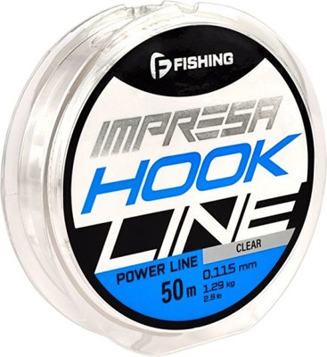 

Леска монофильная, Impresa Hook Line Clear 50м 0.115мм 1.29кг 2.8lb / FIMC5-0115