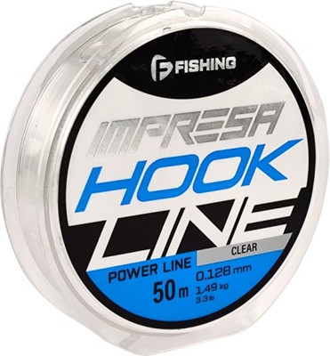

Леска монофильная, Impresa Hook Line Clear 50м 0.128мм 1.49кг 3.3lb / FIMC5-0128