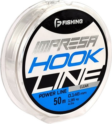 

Леска монофильная, Impresa Hook Line Clear 50м 0.148мм 1.95кг 4.3lb / FIMC5-0148