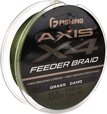 

Леска плетеная, Axis Braid PE X4 Feeder 150м Grass Camo 0.12мм / FAXB150-012