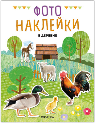 

Развивающая книга, Фотонаклейки. В деревне, мягкая обложка / МС14566