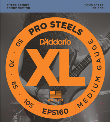 Струны для бас-гитары D'Addario EPS-160