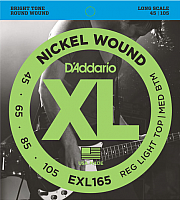 Струны для бас-гитары D'Addario EXL-165 - 