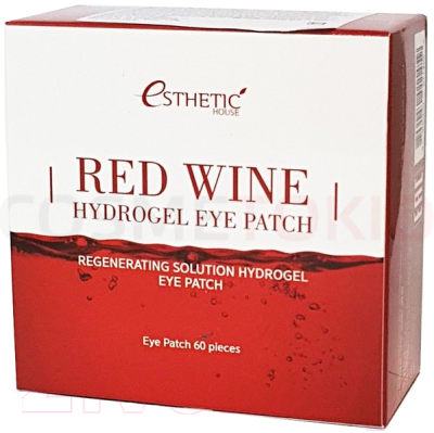 Патчи под глаза Esthetic House Red Wine Hydrogel Eyepatch (60шт)