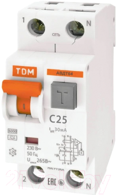 Дифференциальный автомат TDM SQ0205-0006