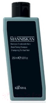 Оттеночный шампунь для волос Kaaral Manniskan черный тонирующий (250мл)