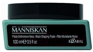 Паста для укладки волос Kaaral Manniskan черная моделирующая (100мл)