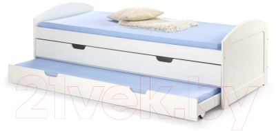 Двухъярусная выдвижная кровать Halmar Laguna 2 (белый)
