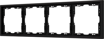 

Рамка для выключателей и розеток, FRM-NOBE-SFPL-4-BK / 054224