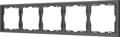 

Рамка для выключателей и розеток, FRM-NOBE-SFPL-5-GR / 054230