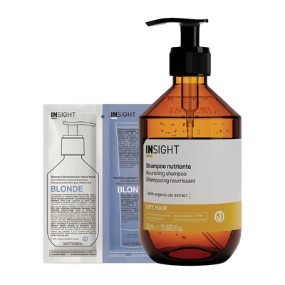 

Набор косметики для волос, Dry Hair Шампунь Nourishing 350мл+Шампунь-маска Blonde 10мл