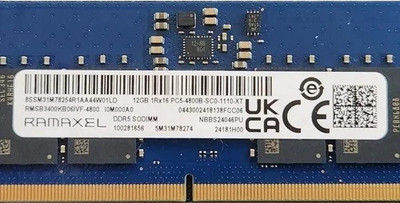 

Оперативная память DDR5, RMSB3400KB06IVF-4800