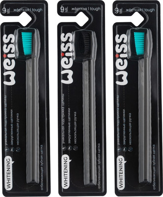 

Набор зубных щеток, Отбеливающие жесткие