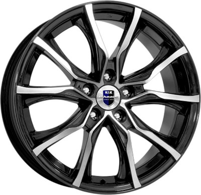 Литой диск K&K Твист 17x7.5" 5x114.3мм DIA 67.1мм ET 46мм Алмаз черный