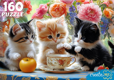 

Пазл, Три котенка на столе / УК160-5541