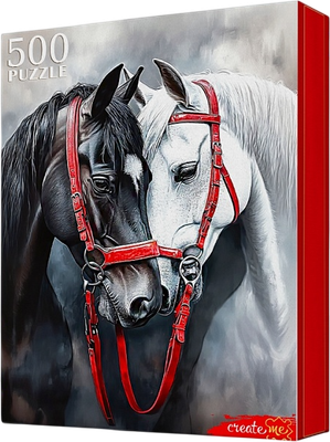 

Пазл, Влюбленные лошади / Ф500-8718