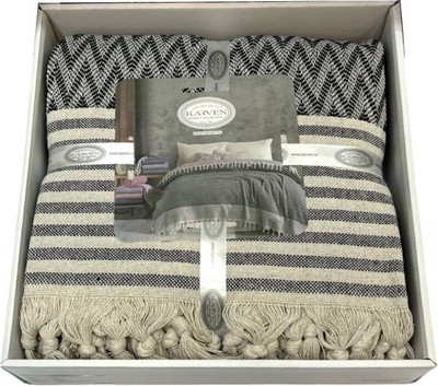 

Покрывало, Zigzag Евро 210x230 / Y1048 Antrasit