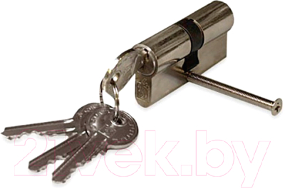 Цилиндровый механизм замка Vanger 60 30/30 длинный ключ (хром)