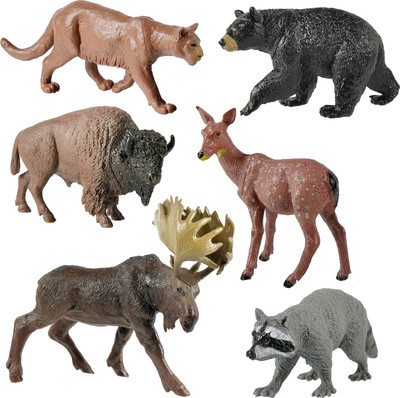 

Набор фигурок игровых, Фигурки диких лесных животных / PT-01285