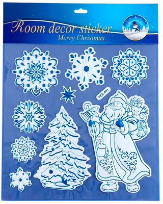 

Набор наклеек на окно новогодних, Новогодние / 9766036