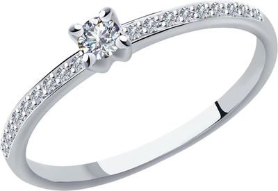 

Кольцо из белого золота, П12411-076К14Б