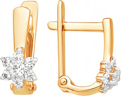 

Серьги из красного золота, П2217-046К14