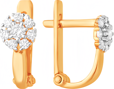 

Серьги из красного золота, П2217-048К14