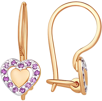 

Серьги из красного золота, П2217-494К14-1