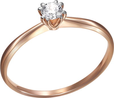 

Кольцо из красного золота, П1216-096К14