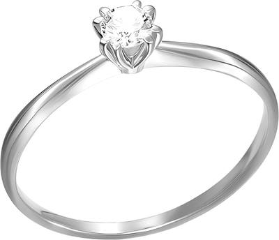 

Кольцо из белого золота, П1216-096К14Б