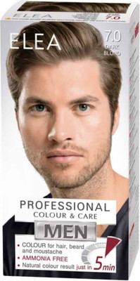 

Крем-краска для волос, Professional Colour & Care Men тон 7.0 темно-русый