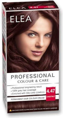 

Крем-краска для волос, Professional Color & Carel тон 4.47 Каштан