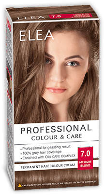 

Крем-краска для волос, Professional Color & Carel тон 7.0 Русый
