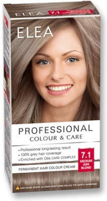 

Крем-краска для волос, Professional Color & Carel тон 7.1 Русый пепельный
