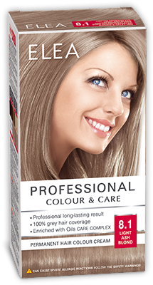 

Крем-краска для волос, Professional Color & Carel тон 8.1 Светло-русый пепельный