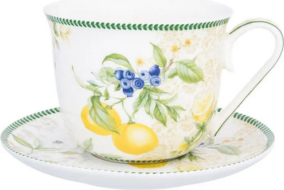 

Чашка с блюдцем, Лимоны New Bone China / 420157