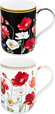 

Набор кружек, Маки + Маки на черном / 420889