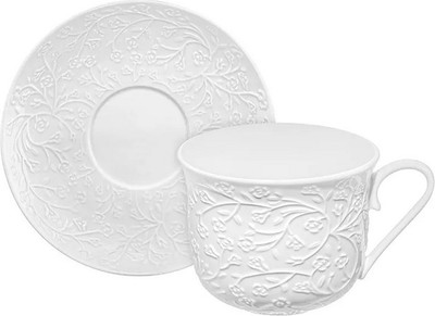 

Чашка с блюдцем, Веточки-цветочки / 950445