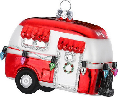 

Елочная игрушка, Figural Glass Ornaments Дом-фургон / 64705H600