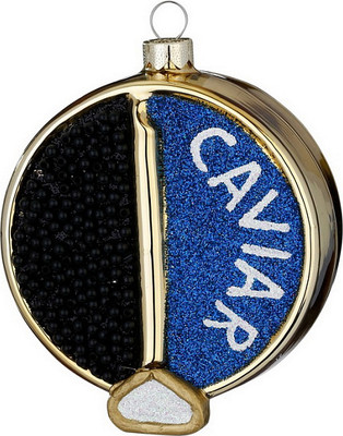 

Елочная игрушка, Figural Glass Ornaments Икра черная / 65024H120