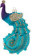 Елочная игрушка Inge's Christmas Figural Glass Ornaments  Павлин / 64704H600_2 - 
