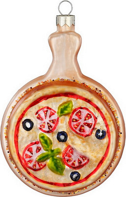

Елочная игрушка, Figural Glass Ornaments Пицца / 64928H120