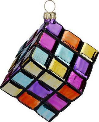 

Елочная игрушка, Figural Glass Ornaments Кубик Рубика / 65053H120