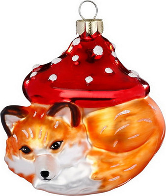 

Елочная игрушка, Magic Forest Лиса с грибом / 64973H120