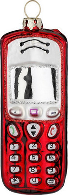 

Елочная игрушка, Figural Glass Ornaments Мобильный телефон / 64945H120