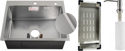 

Мойка кухонная, Best Decor Silver 5550 K-1 Black SD-1 Silver