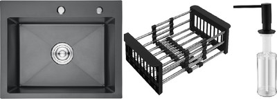 

Мойка кухонная, Best Decor Black 6050 KR-1 Black SD-1 Black